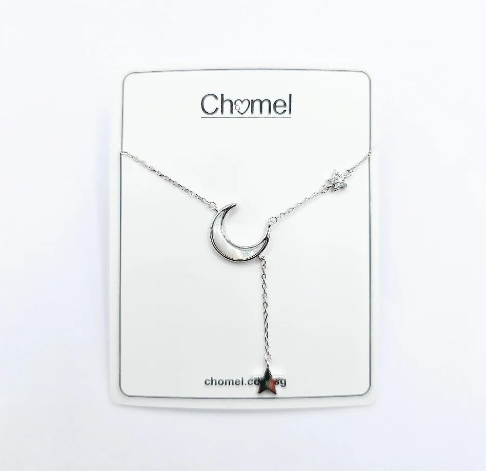 Moon & Star Mother of Pearl Necklace