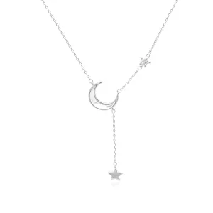 Moon & Star Mother of Pearl Necklace