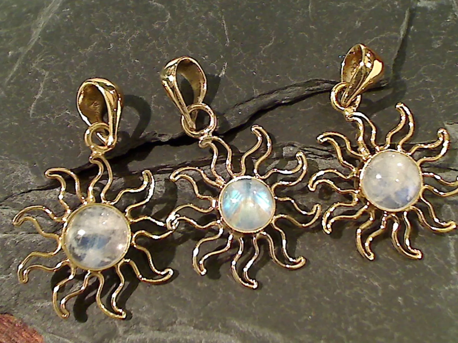 Moonstone, Alchemia Sun Pendant