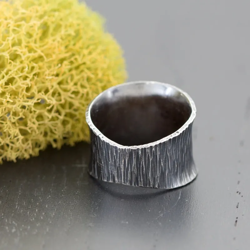 Moonstone Mixed Silver and 14k Gold Ring - RIPPLE