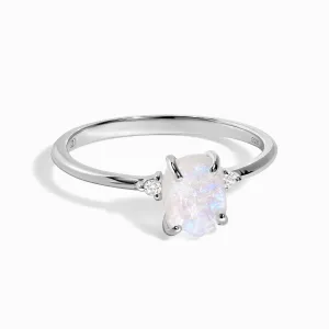 Moonstone Ring - Petite Raw Allure