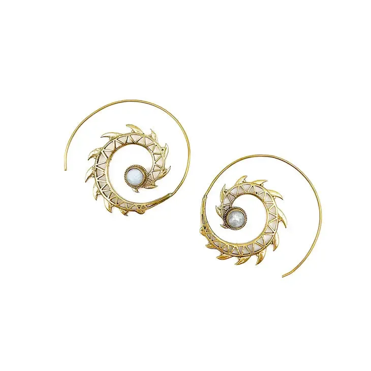 Moonstone Spike Earrings