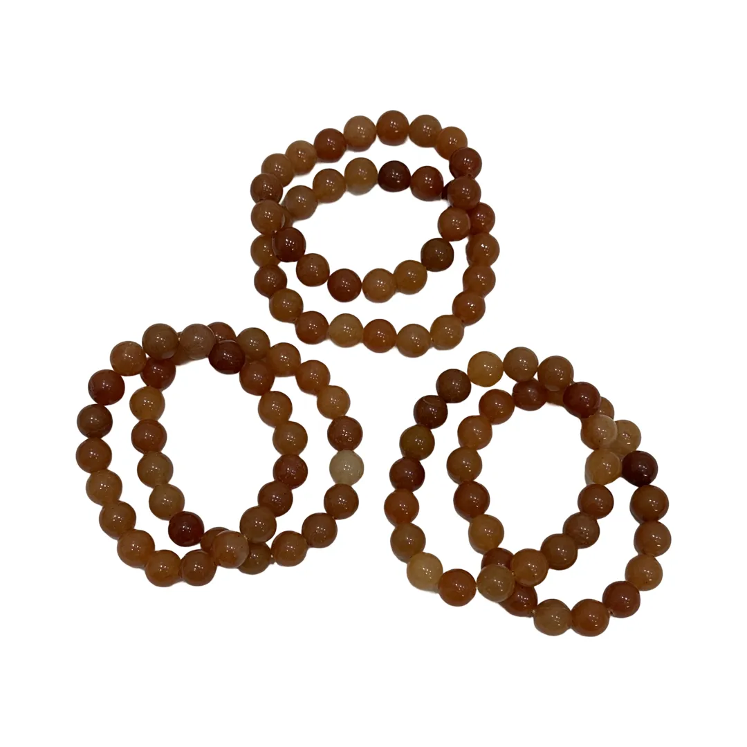 Natural Gemstone Bracelet Stack 8cm