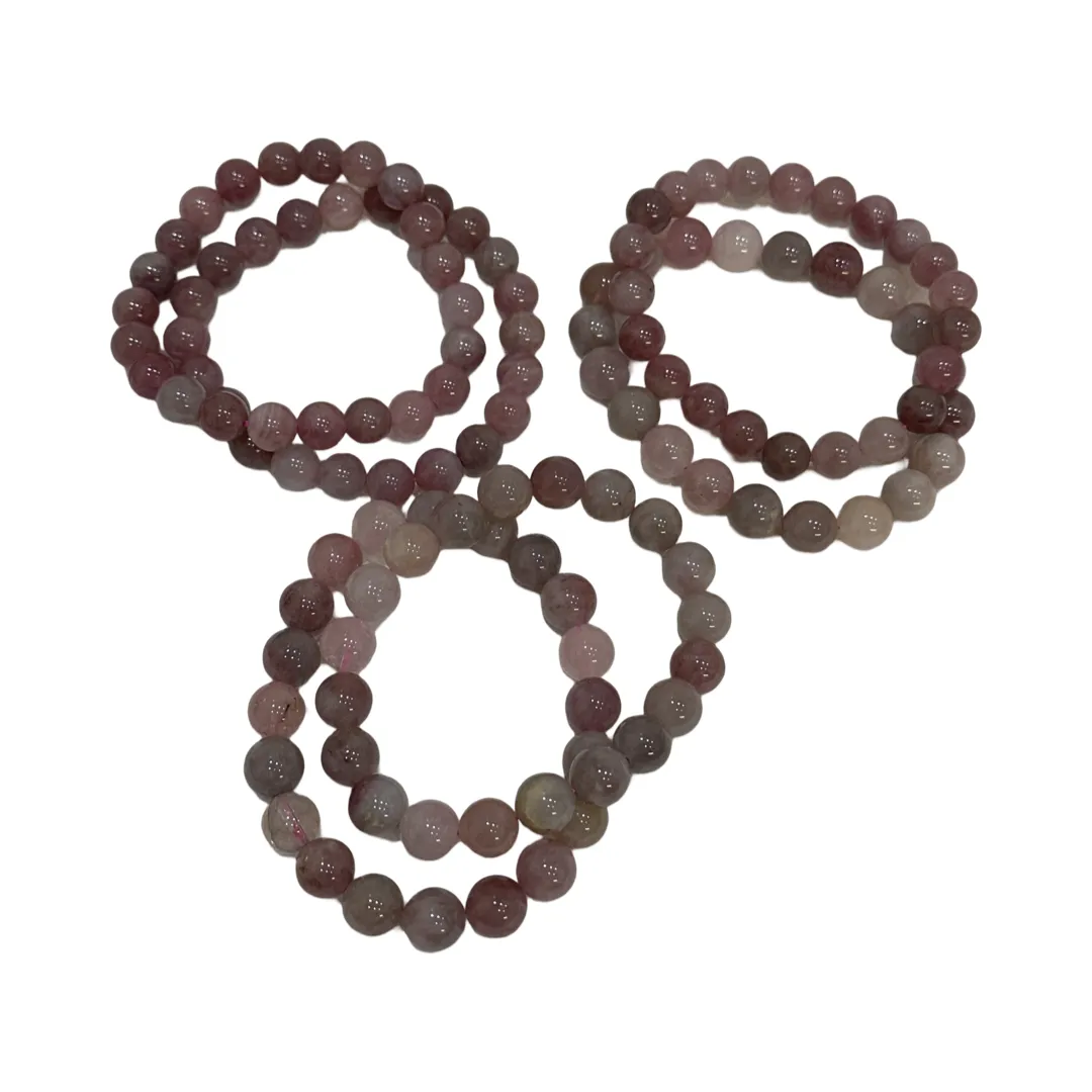 Natural Gemstone Bracelet Stack 8cm