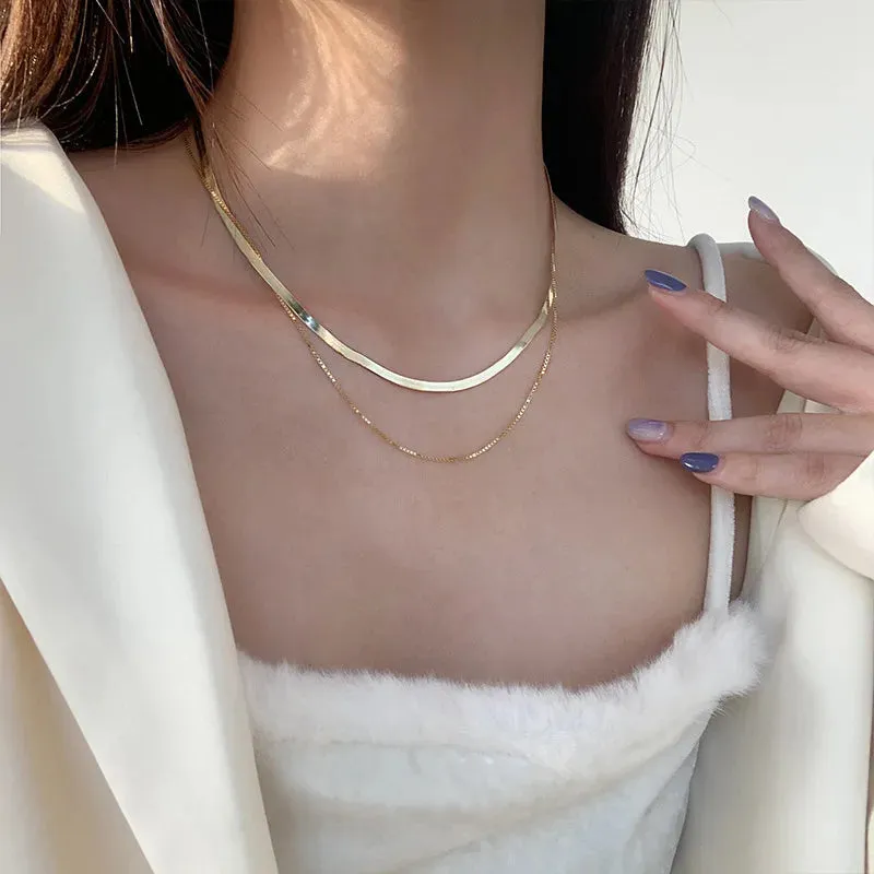 New Double Layer Necklace For Women Imitation Pearl Crystal Heart Pendant Chokers Necklaces Girls Gift Bohemia Cheap Jewelry