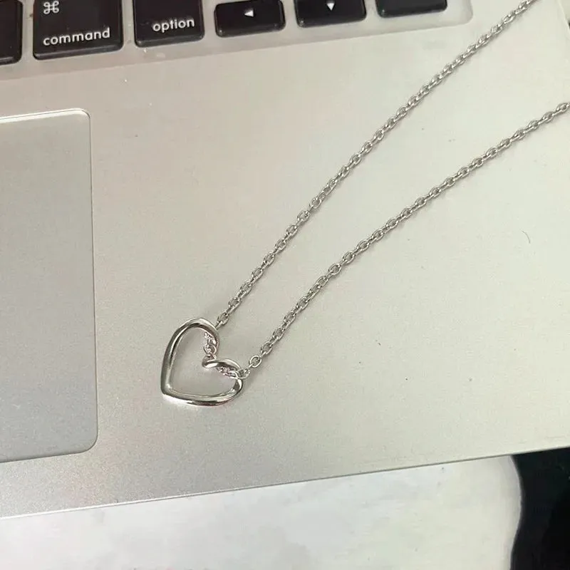 New Double Layer Necklace For Women Imitation Pearl Crystal Heart Pendant Chokers Necklaces Girls Gift Bohemia Cheap Jewelry