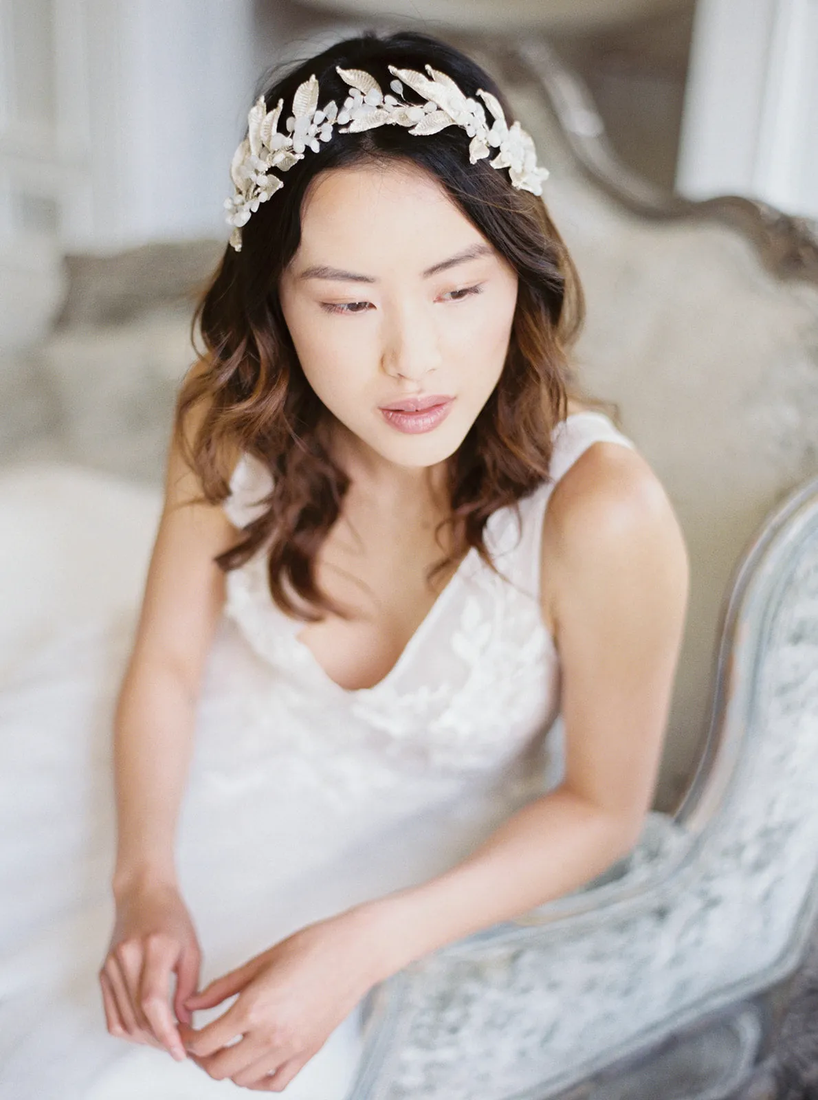 NOEMI | Silver Moonstone Crown