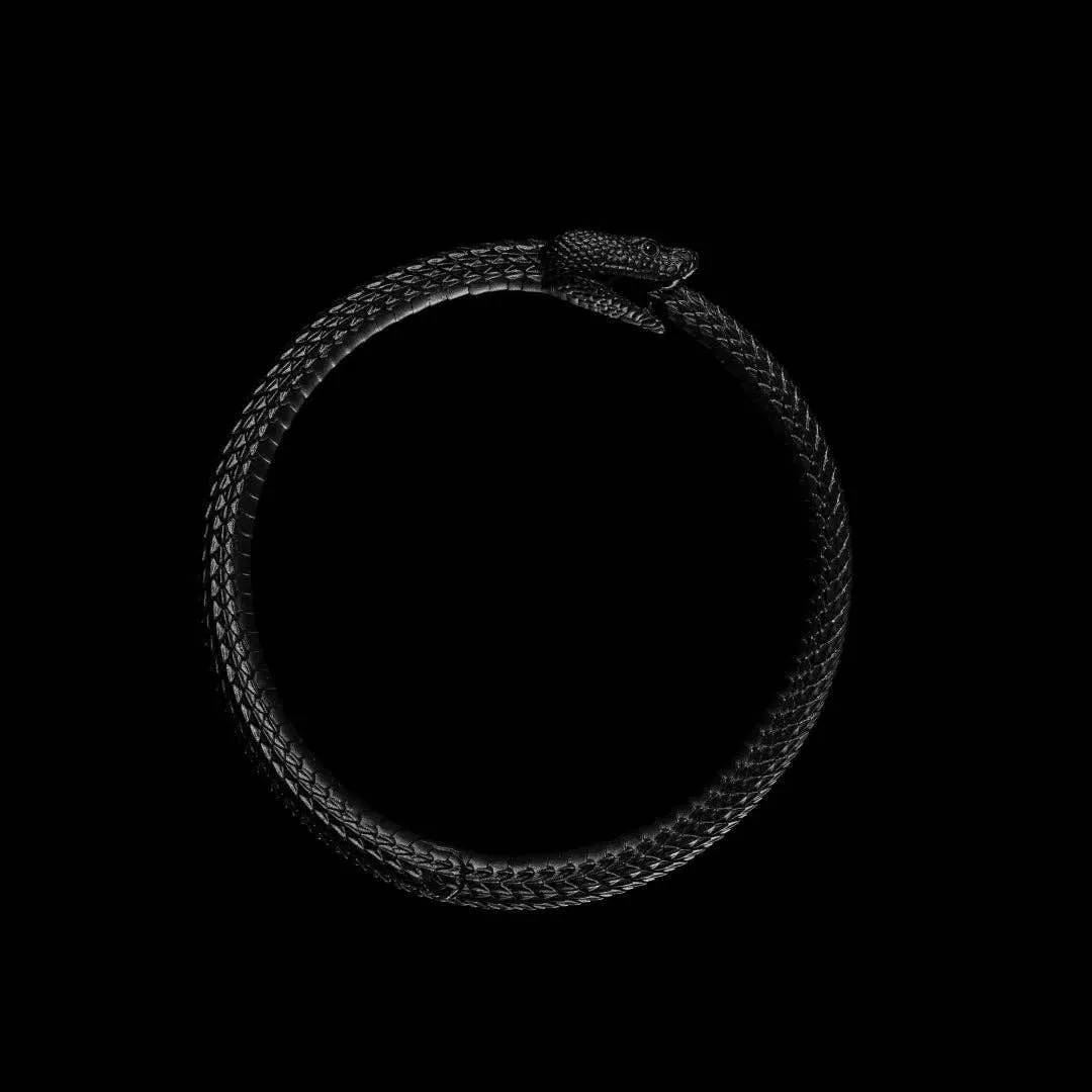 Ouroboros Bracelet: Brass / 2.3"