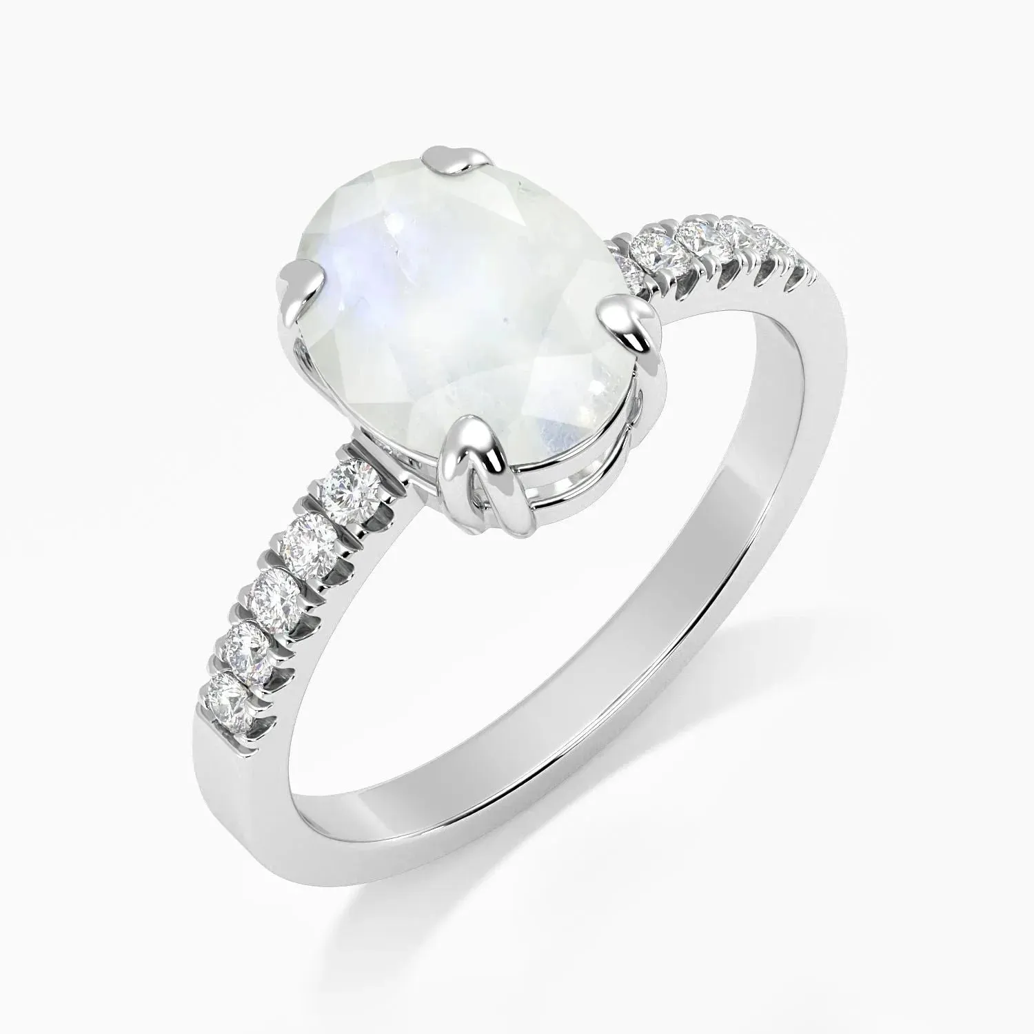 Oval Shape Moonstone Ring