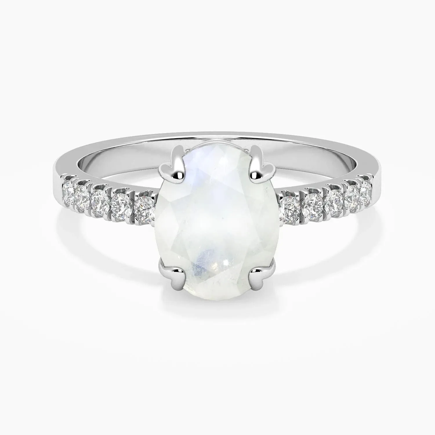 Oval Shape Moonstone Ring