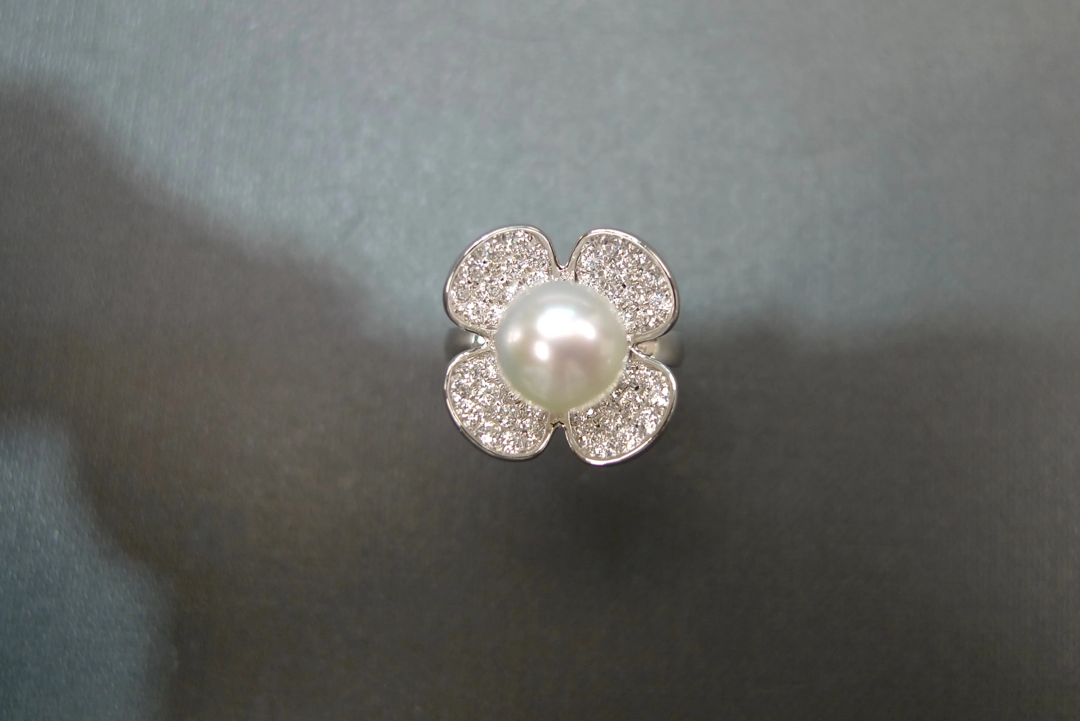 Pearl and Diamond Ring
