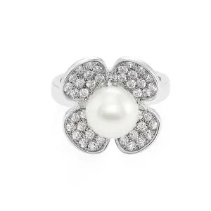 Pearl and Diamond Ring