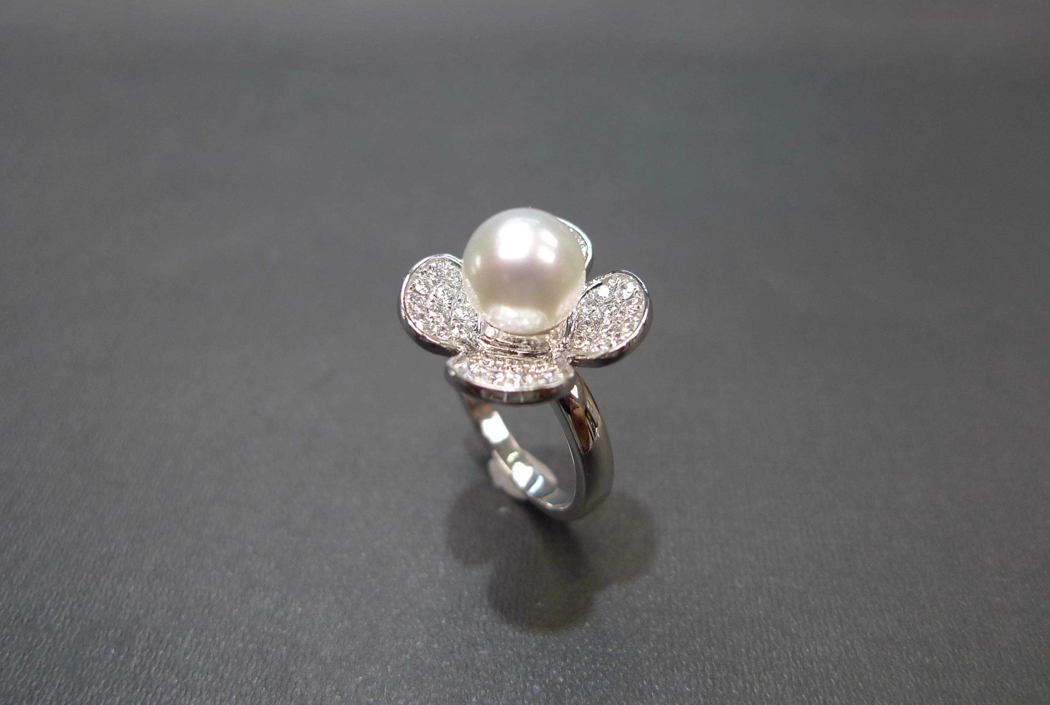 Pearl and Diamond Ring