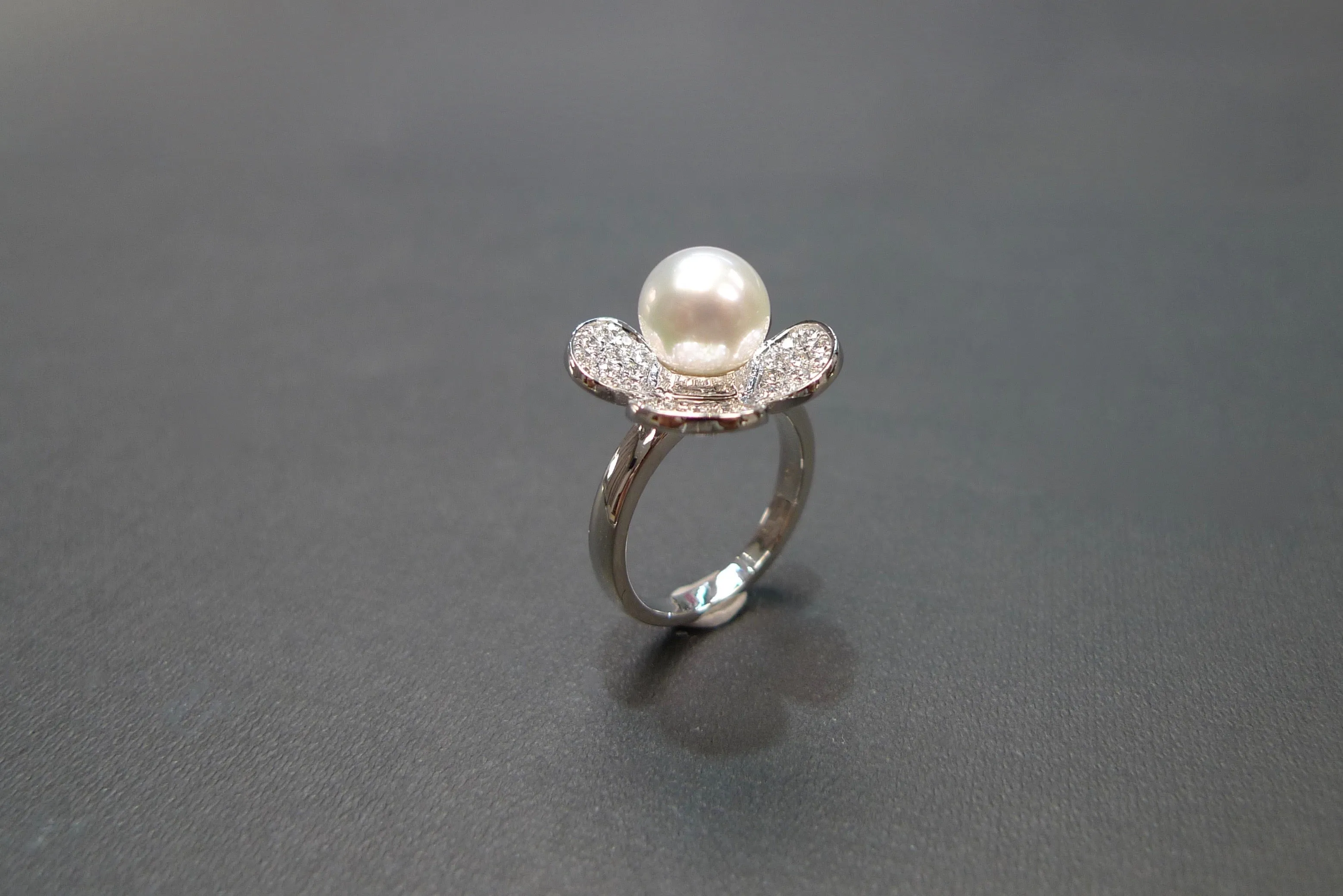 Pearl and Diamond Ring