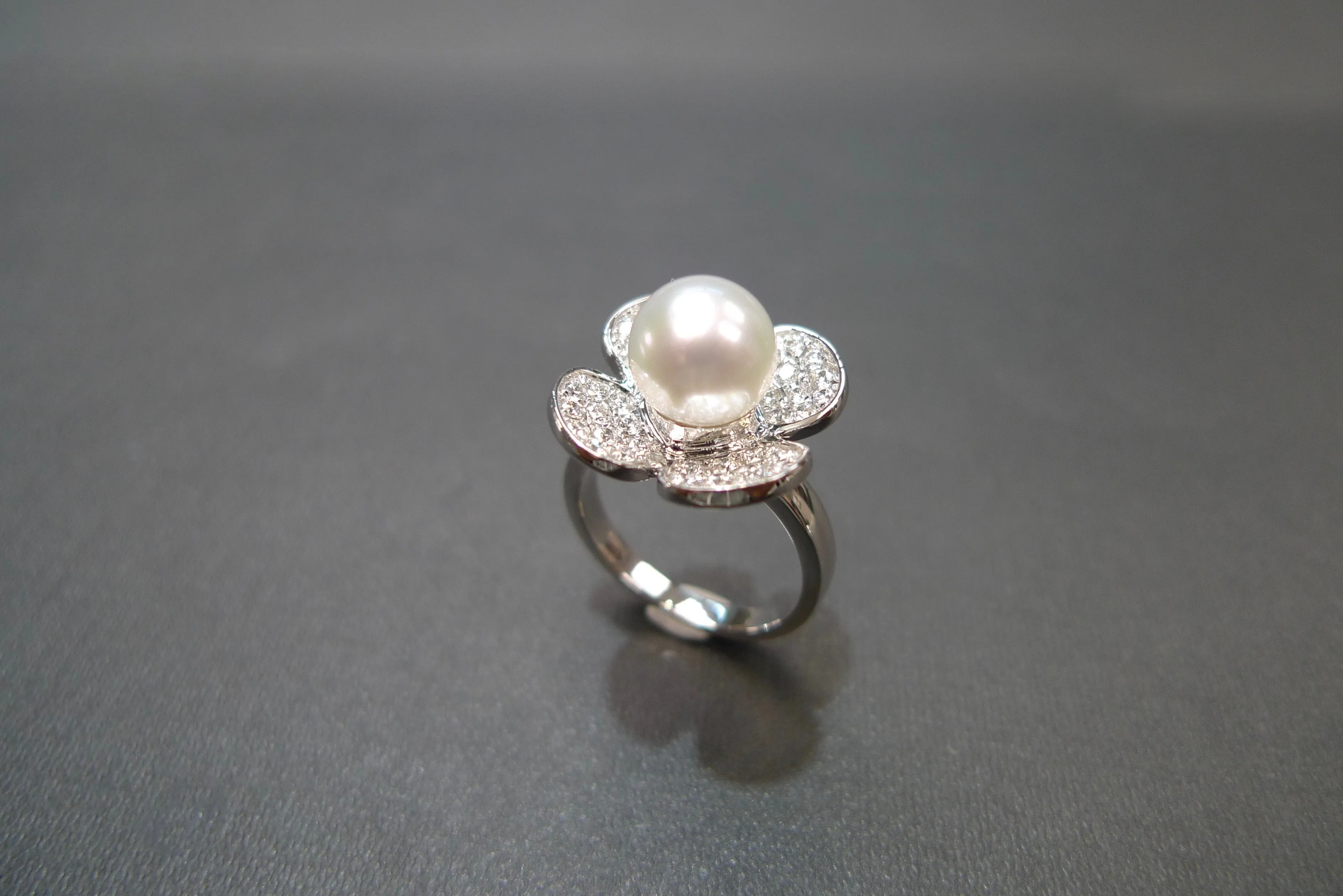 Pearl and Diamond Ring