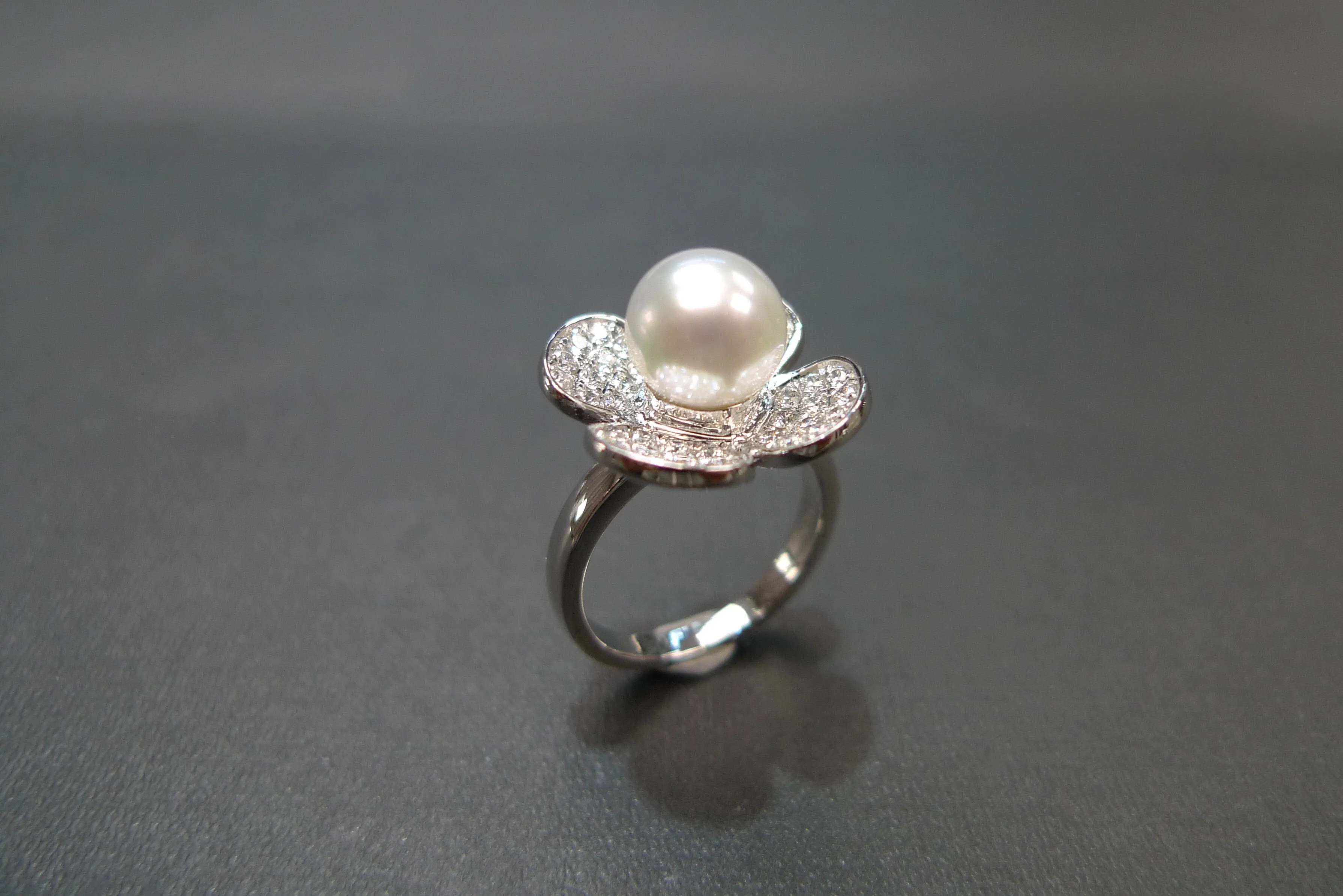 Pearl and Diamond Ring