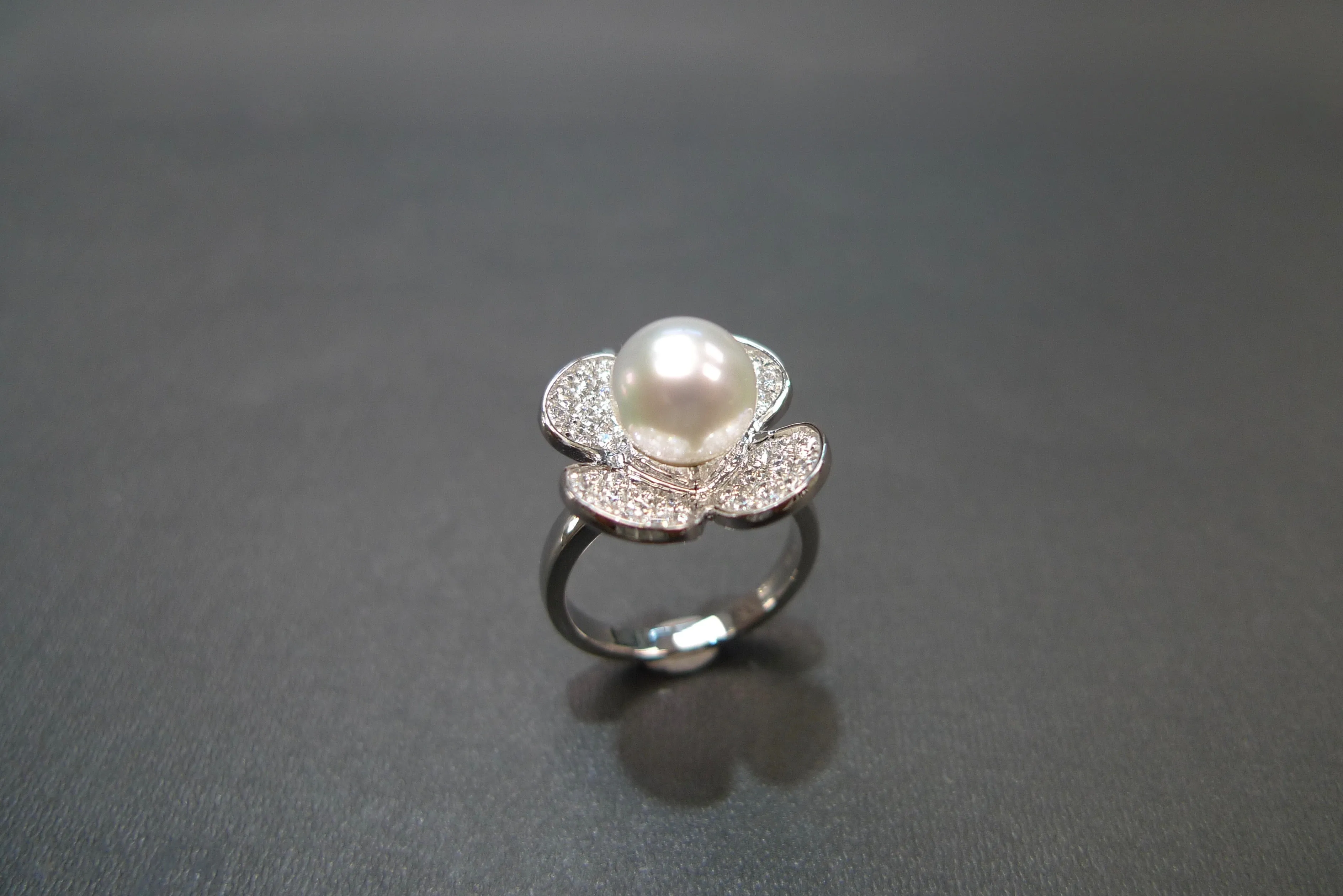 Pearl and Diamond Ring