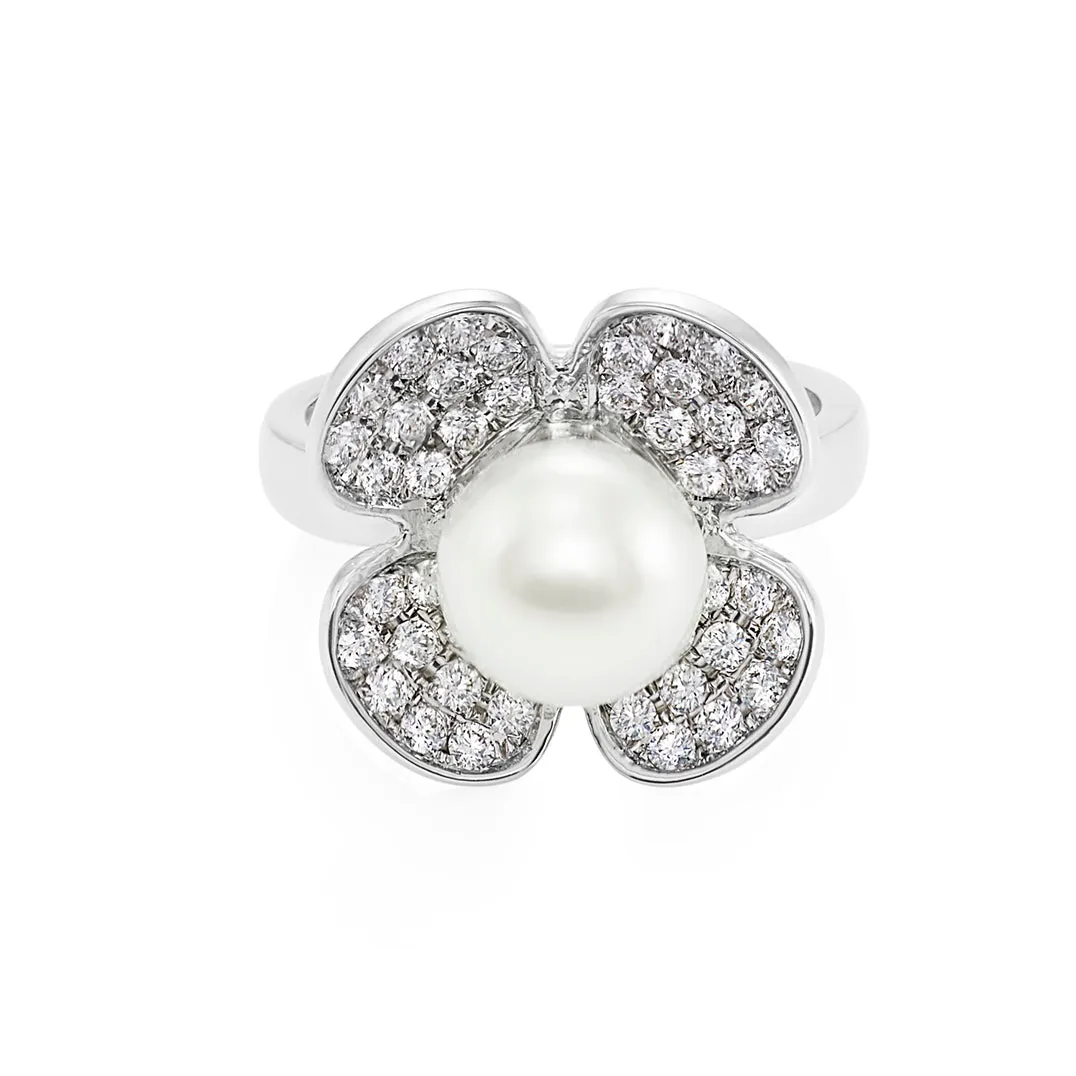 Pearl and Diamond Ring