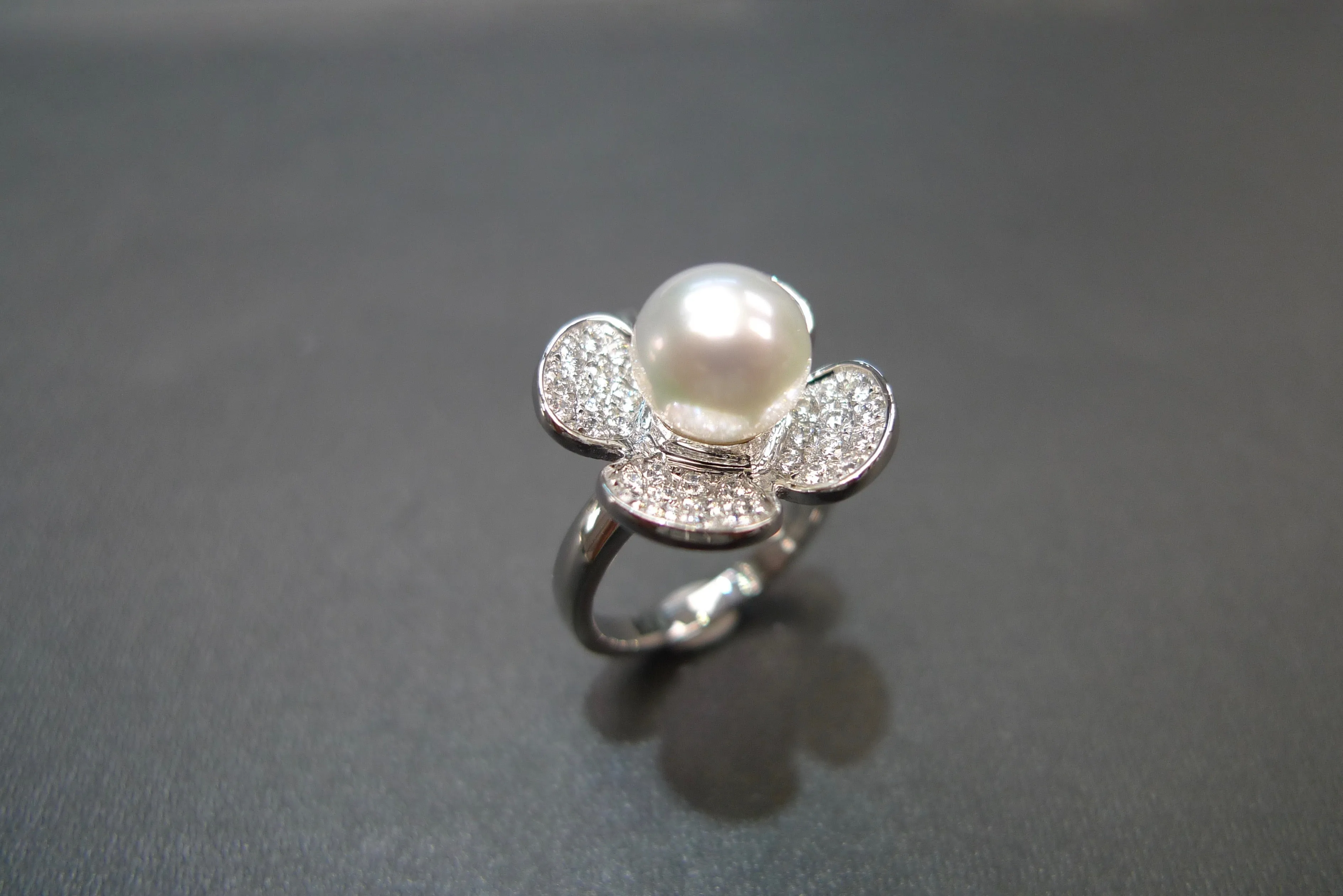 Pearl and Diamond Ring