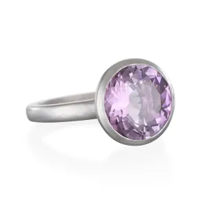 Platinum Scapolite Cocktail Ring
