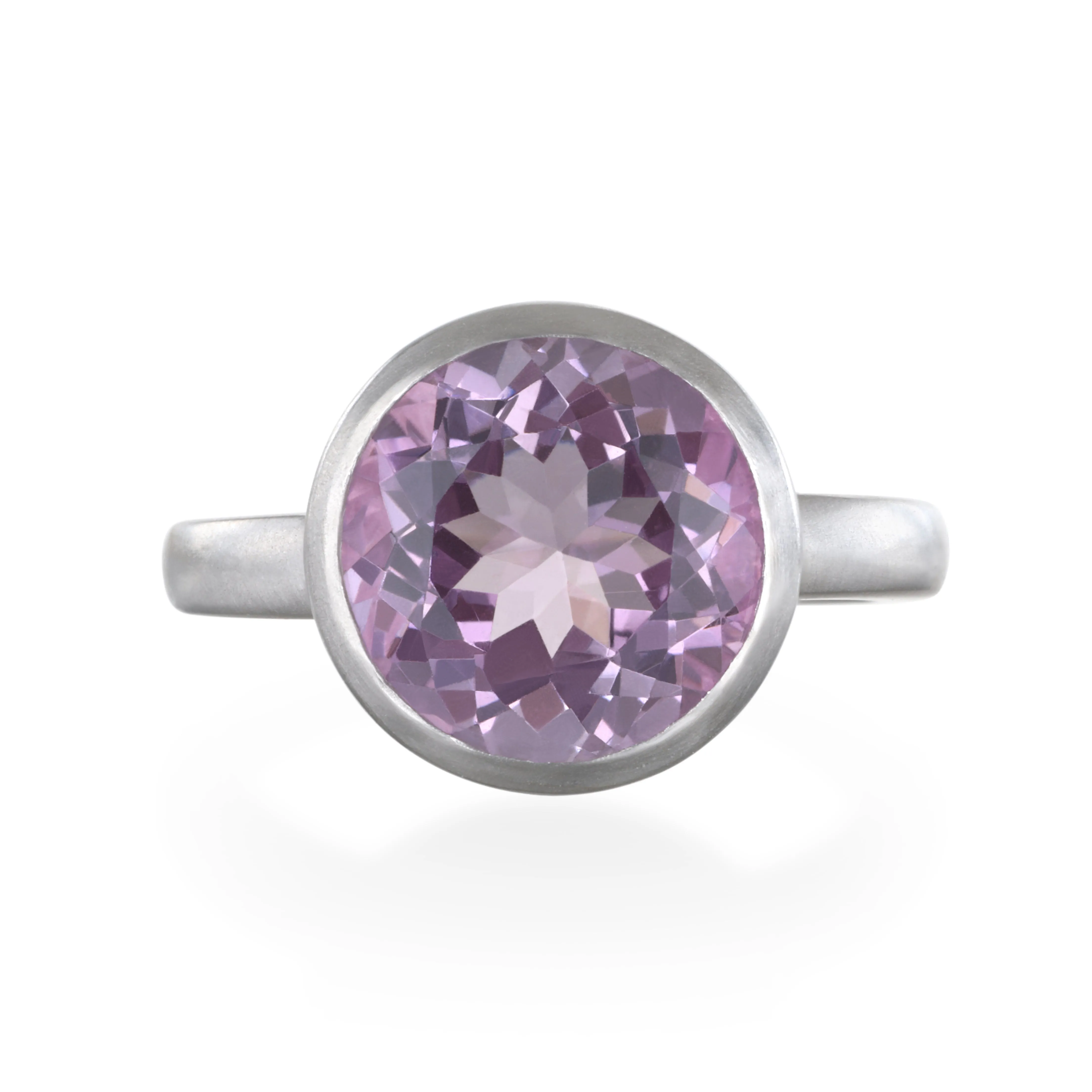 Platinum Scapolite Cocktail Ring