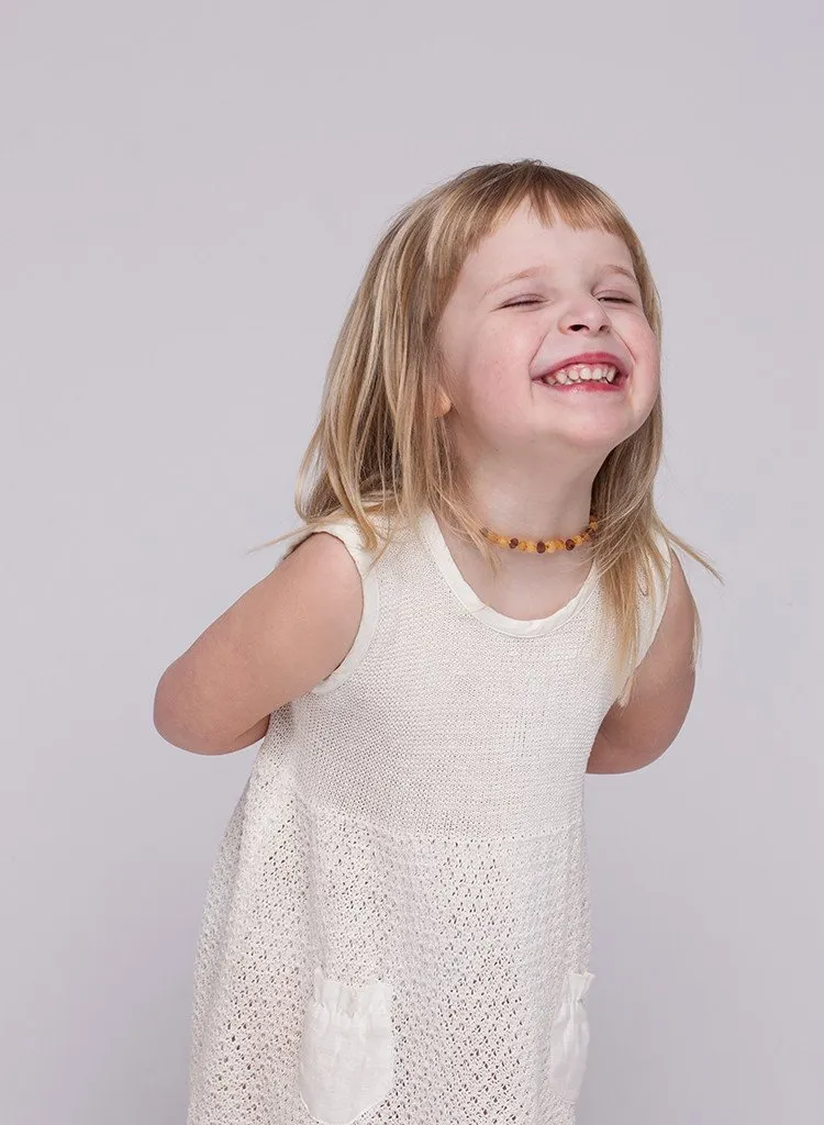 Premium Baltic Amber Necklace or/and Bracelet For Children / Extra Safe