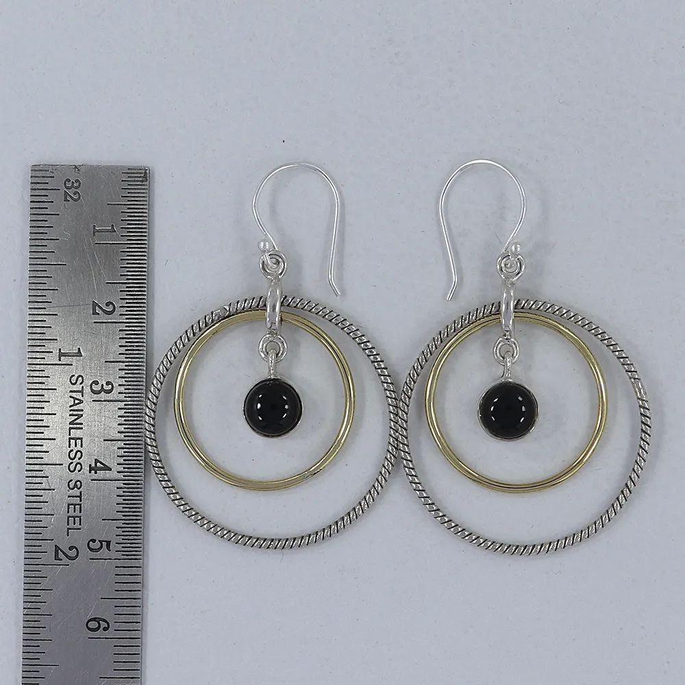 Rainbow Moonstone Silver Earrings