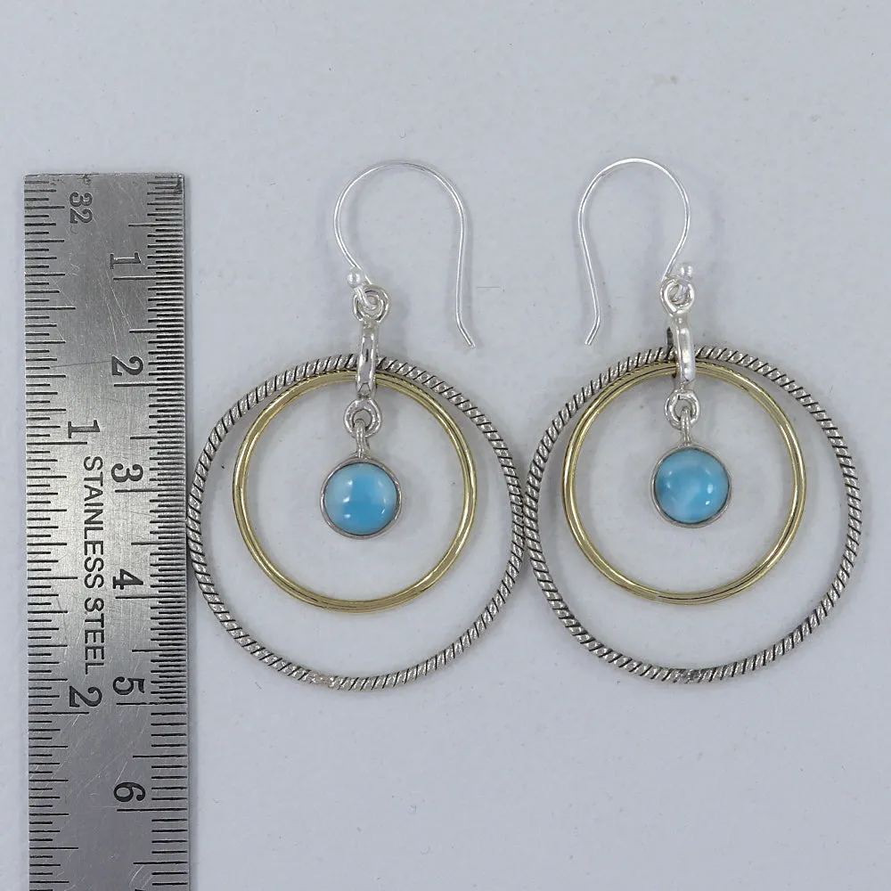 Rainbow Moonstone Silver Earrings