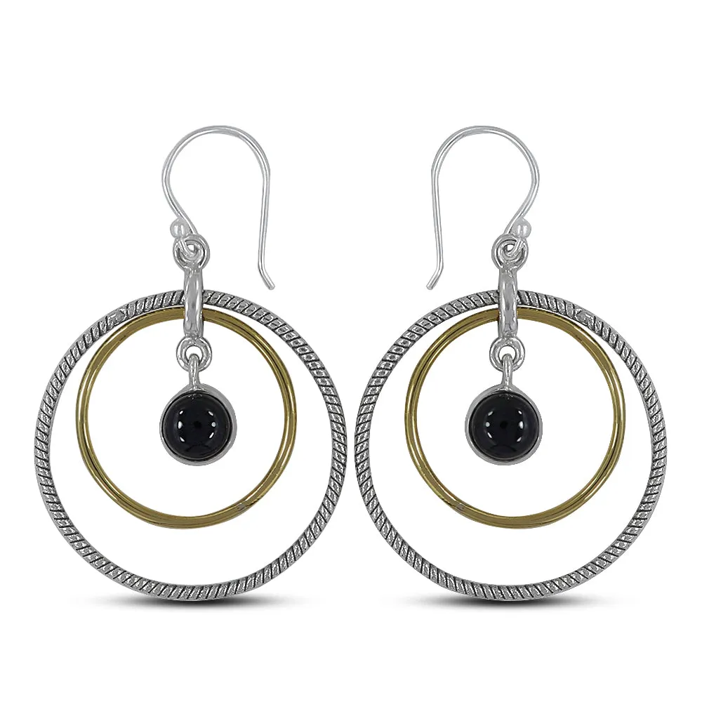 Rainbow Moonstone Silver Earrings