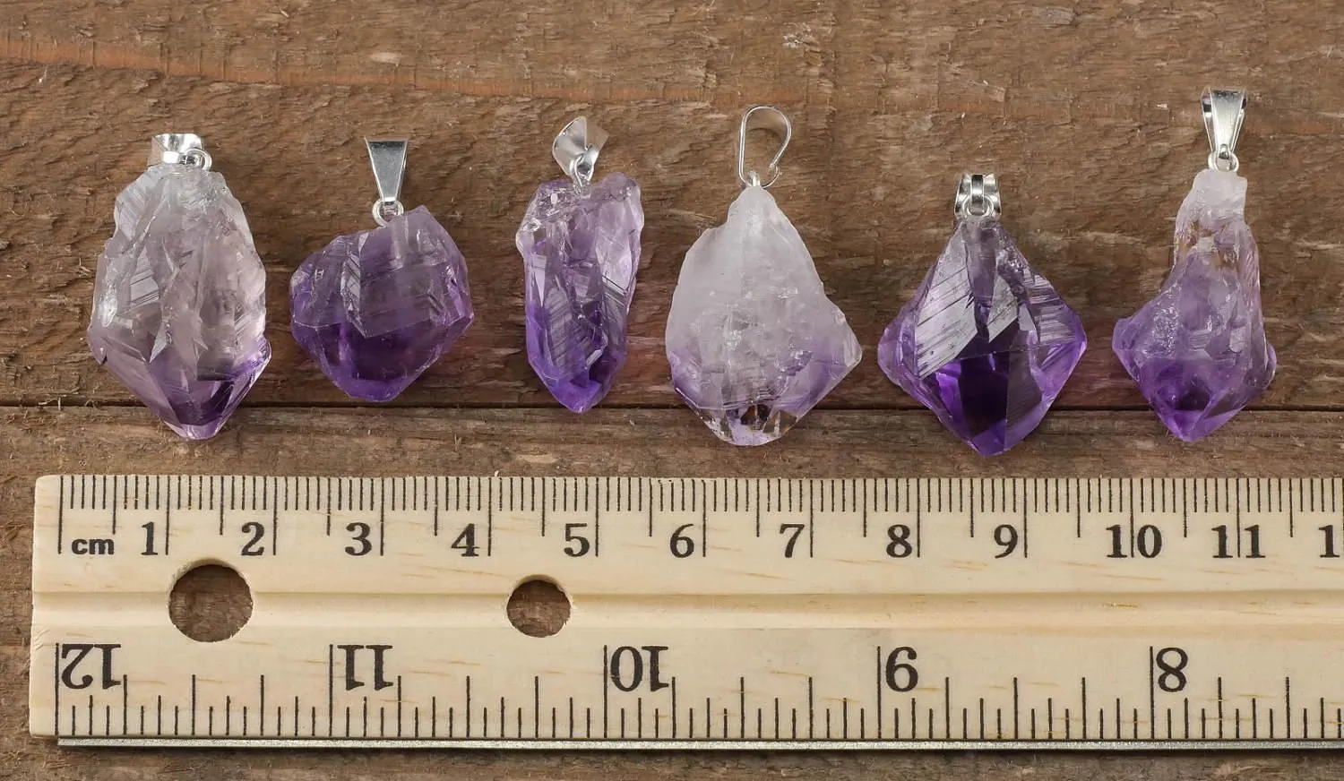 Raw AMETHYST Crystal Pendant - Raw Crystal Necklace, Birthstone, Handmade Jewelry, Healing Crystals and Stones, E0250