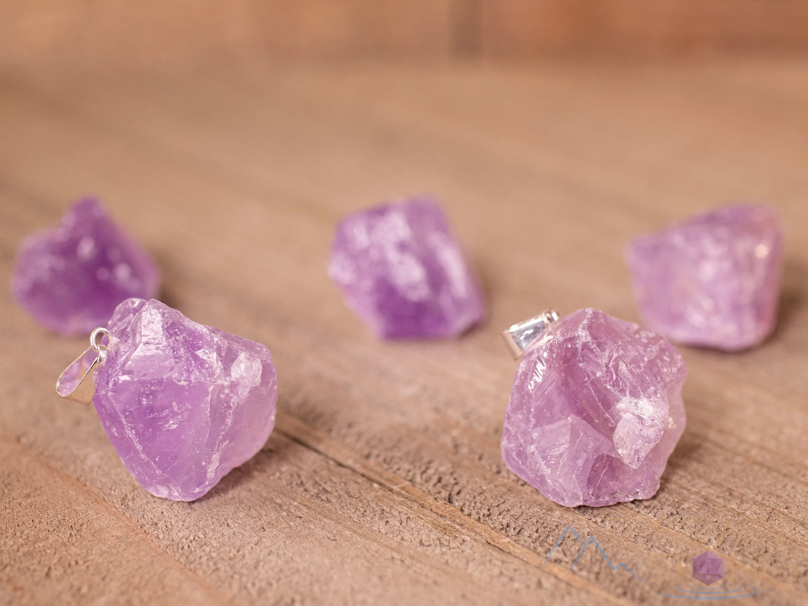Raw AMETHYST Crystal Pendant - Raw Crystal Necklace, Birthstone, Handmade Jewelry, Healing Crystals and Stones, E1357