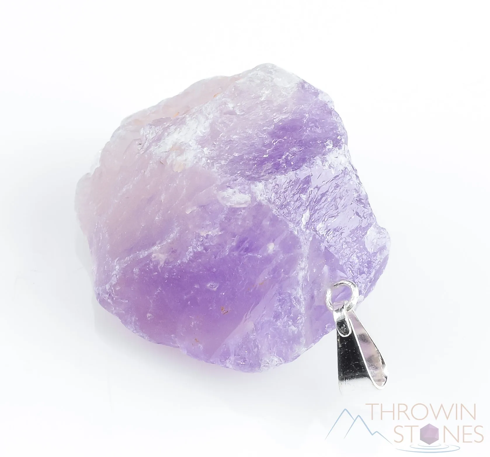 Raw AMETHYST Crystal Pendant - Raw Crystal Necklace, Birthstone, Handmade Jewelry, Healing Crystals and Stones, E1357