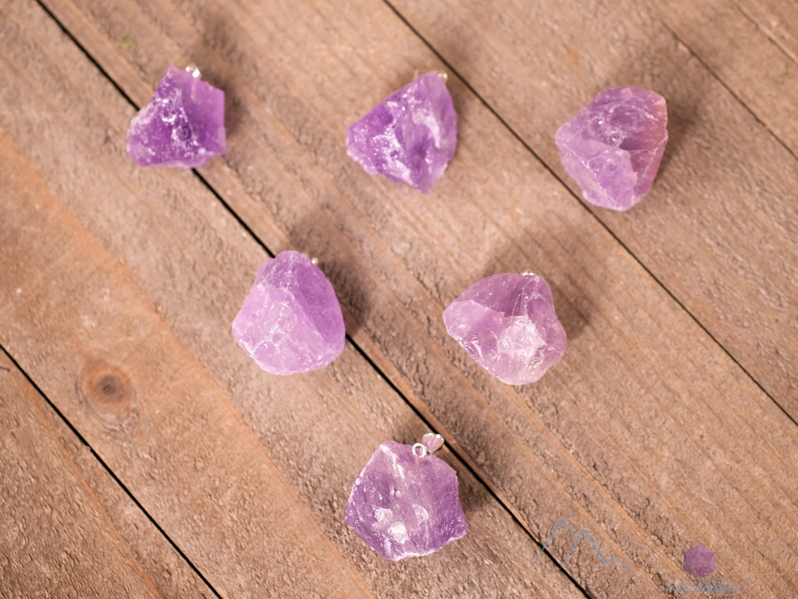 Raw AMETHYST Crystal Pendant - Raw Crystal Necklace, Birthstone, Handmade Jewelry, Healing Crystals and Stones, E1357