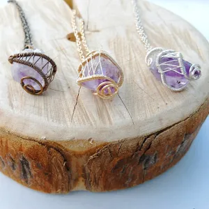 Raw Amethyst Necklace