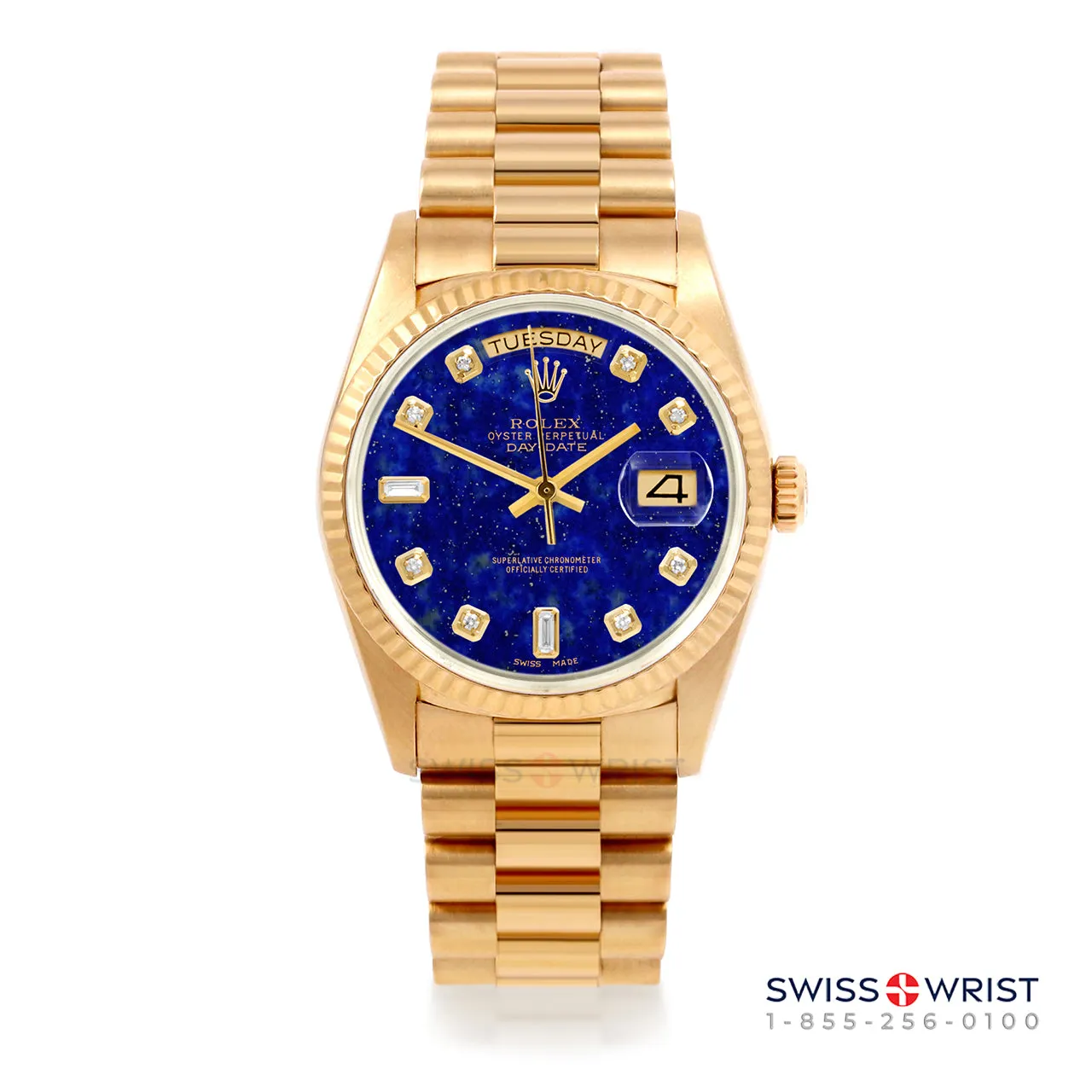 Rolex Day-Date 36mm | 18038-LPS-DIA-AM-FLT-PRS