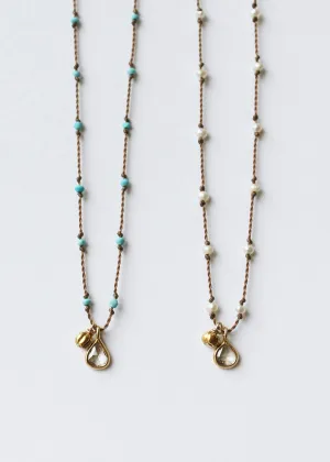 SEE REAL FLOWERS Beaded Primavera Diamond Necklace