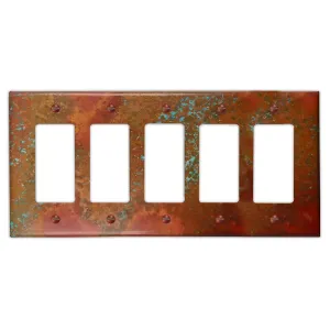 Sierra Copper - 5 Rocker Wallplate