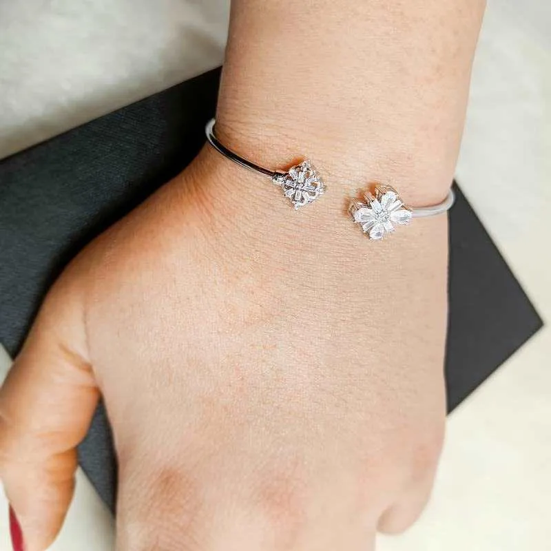 Silver Charming Bracelet (Kada)