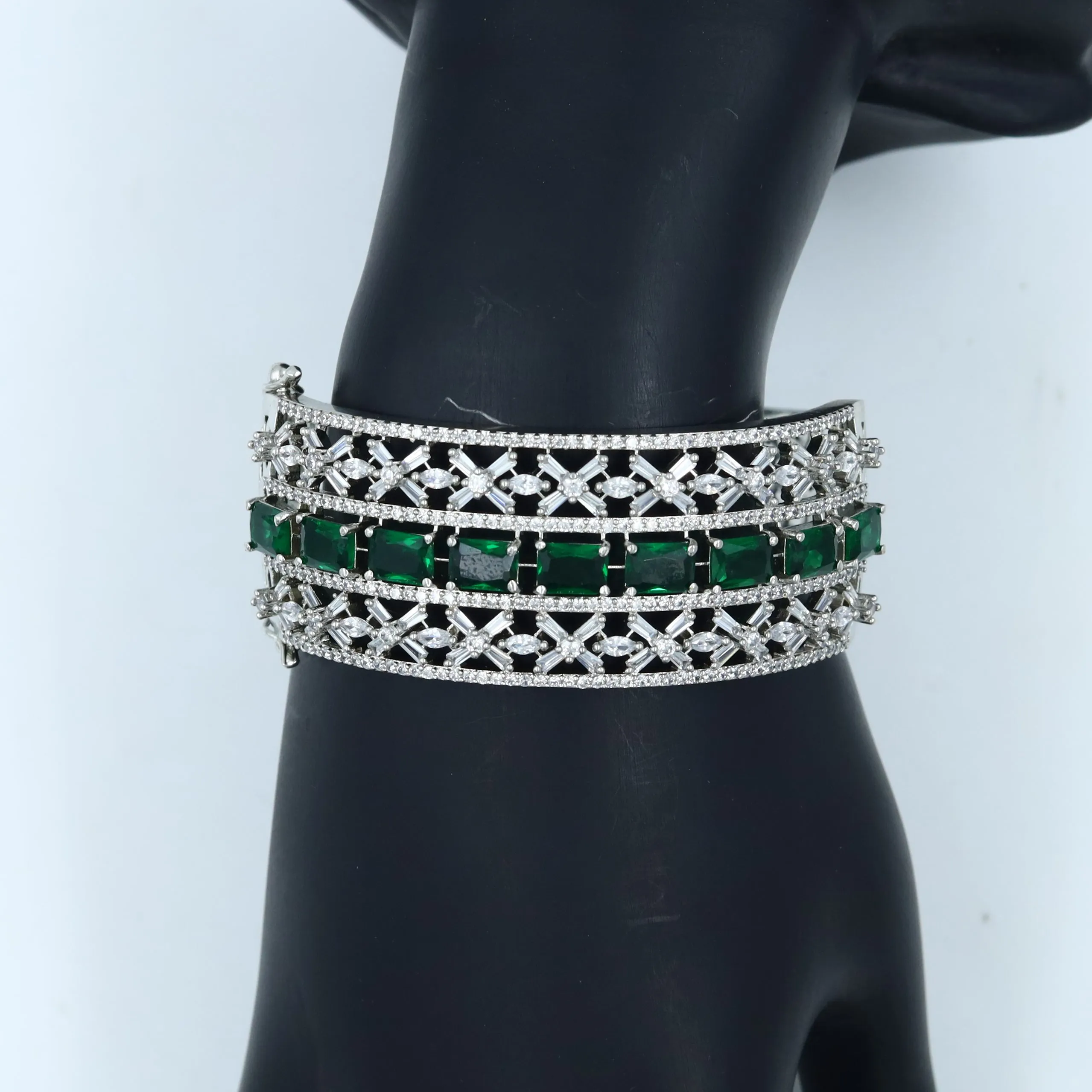 Silver Plated Zircon/AD Bracelet 16847-3995