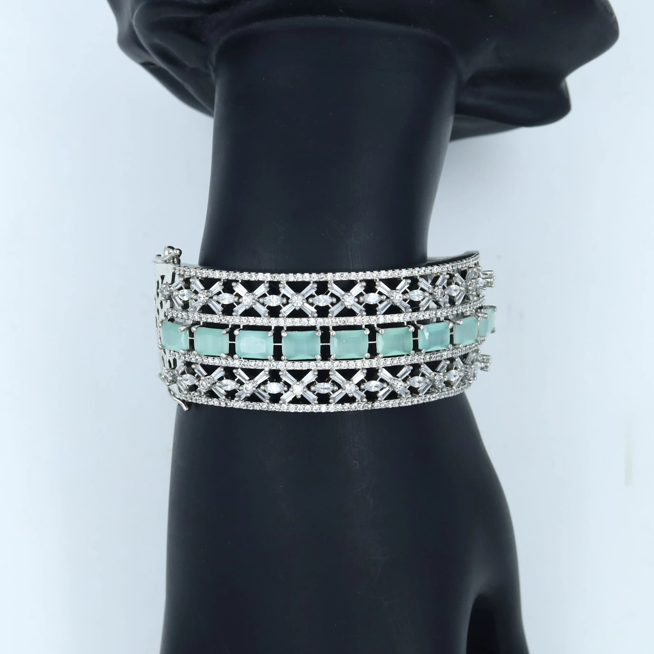 Silver Plated Zircon/AD Bracelet 16847-3995