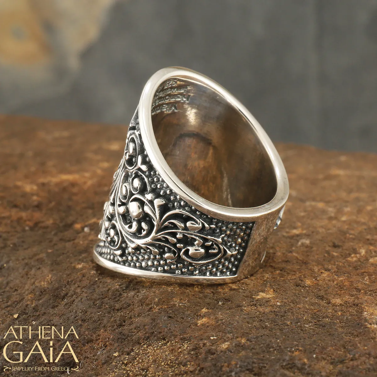 Silver Waves Long Ring