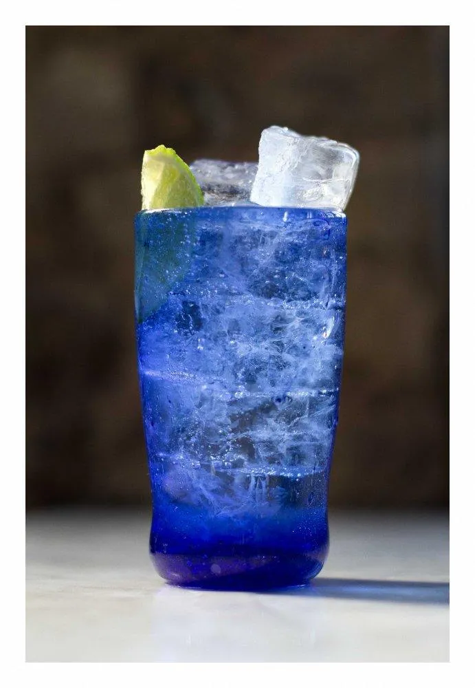 Six Tall Lapis Tumblers