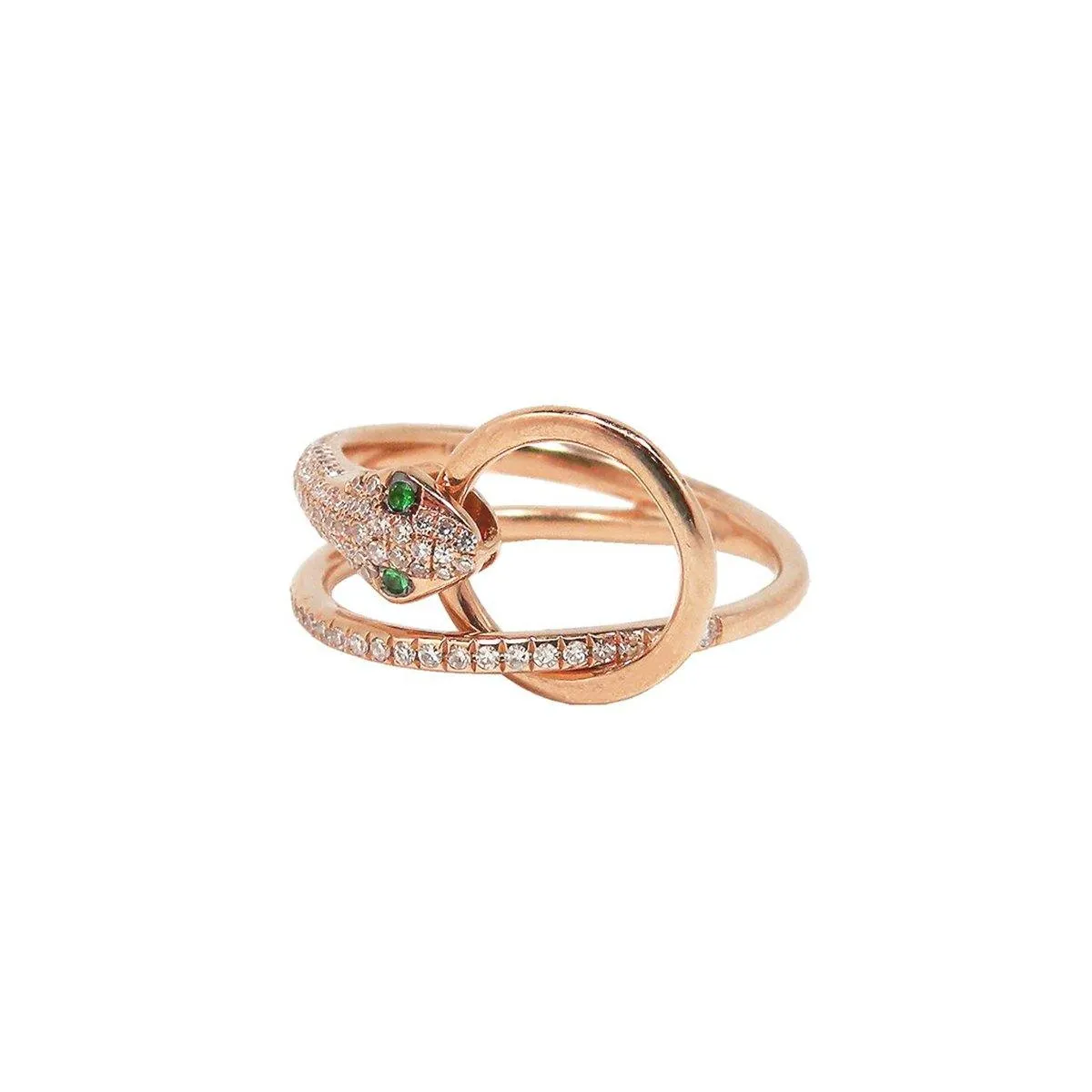 Snake Veve Ring - Emerald | 3.43GMS .25CT