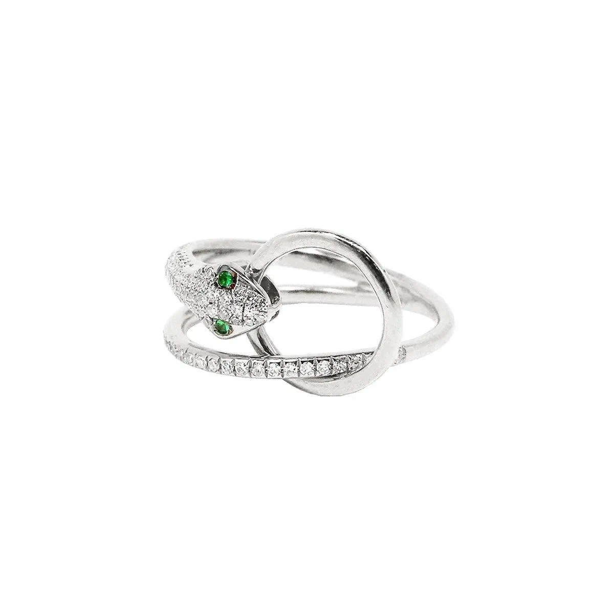 Snake Veve Ring - Emerald | 3.43GMS .25CT