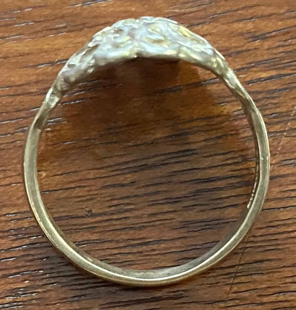 Sterling Silver 925 Filigree Open Work Ring Sz 8