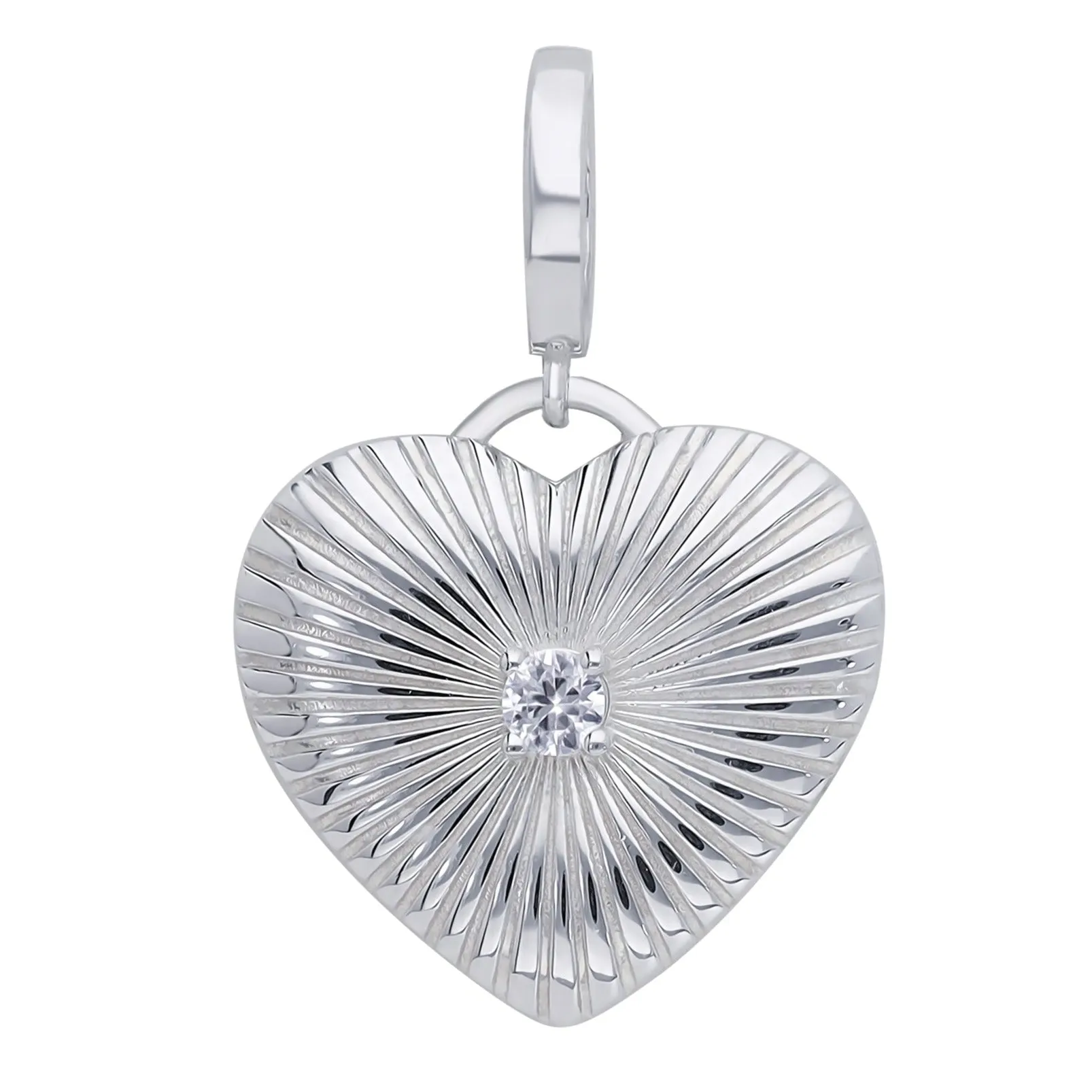 Sterling Silver "Rays of Light" Charm & Bracelet Set