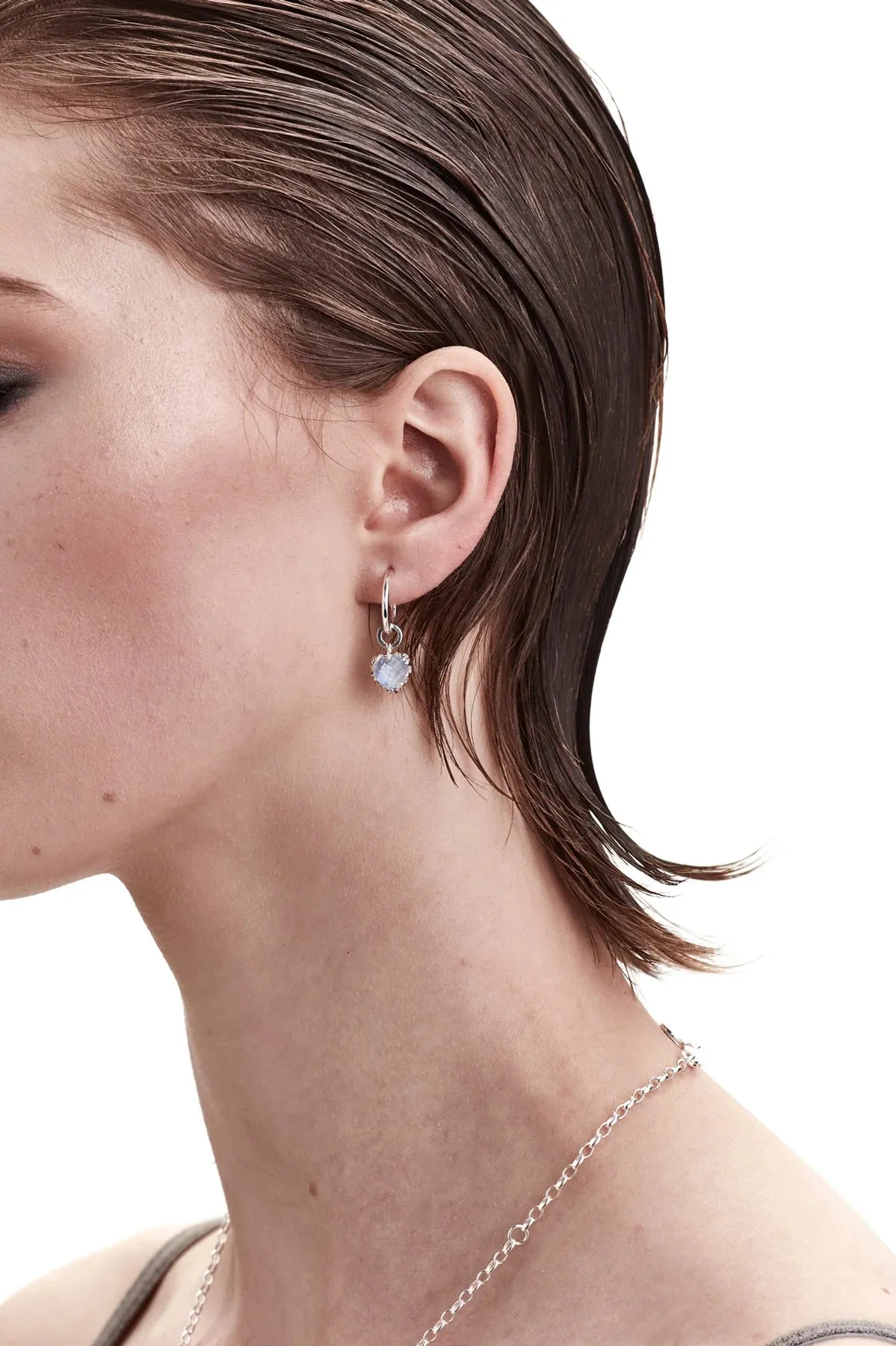 Stolen Girlfriends Club Love anchor Earring Moonstone