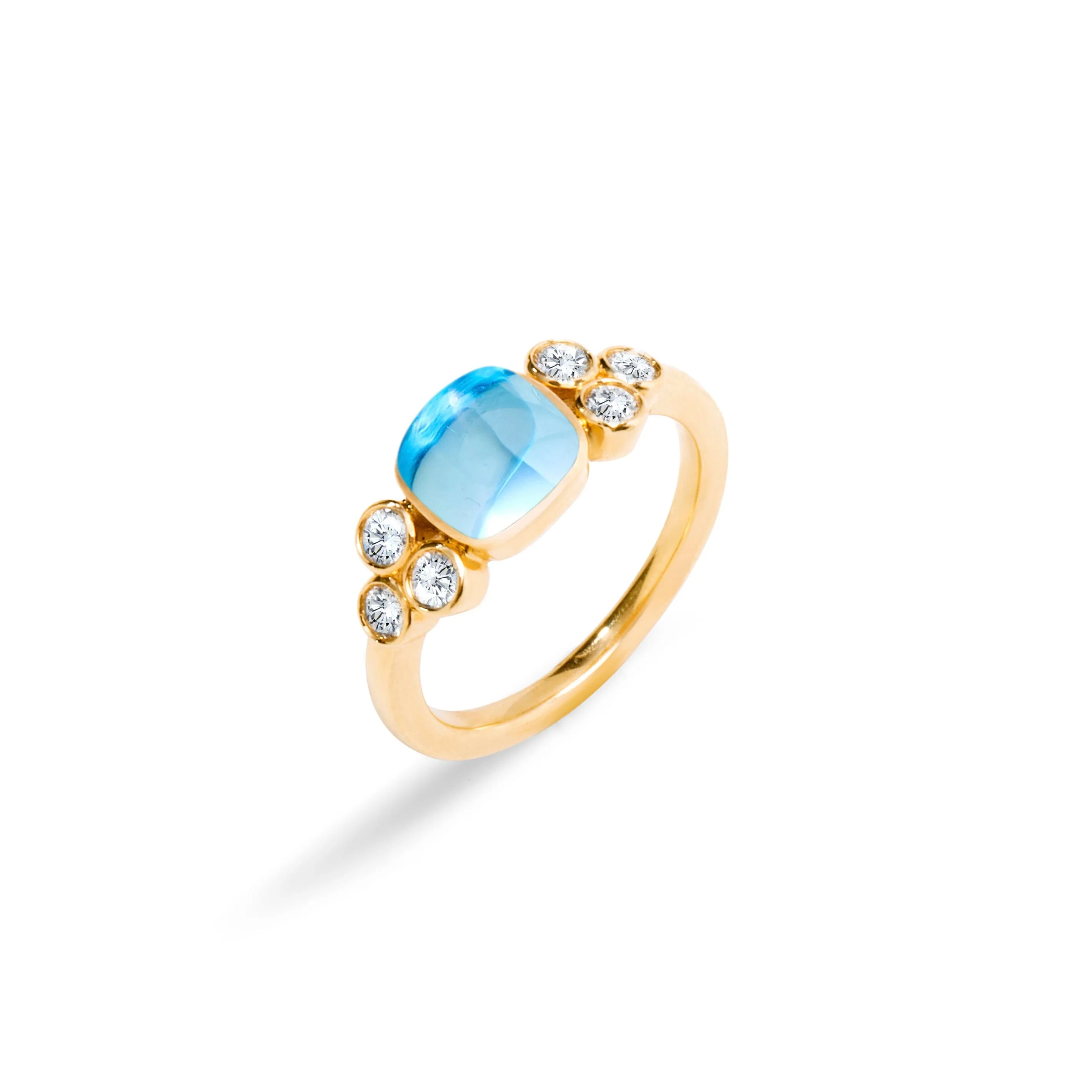 Sugarloaf Cabochon Diamond Ring