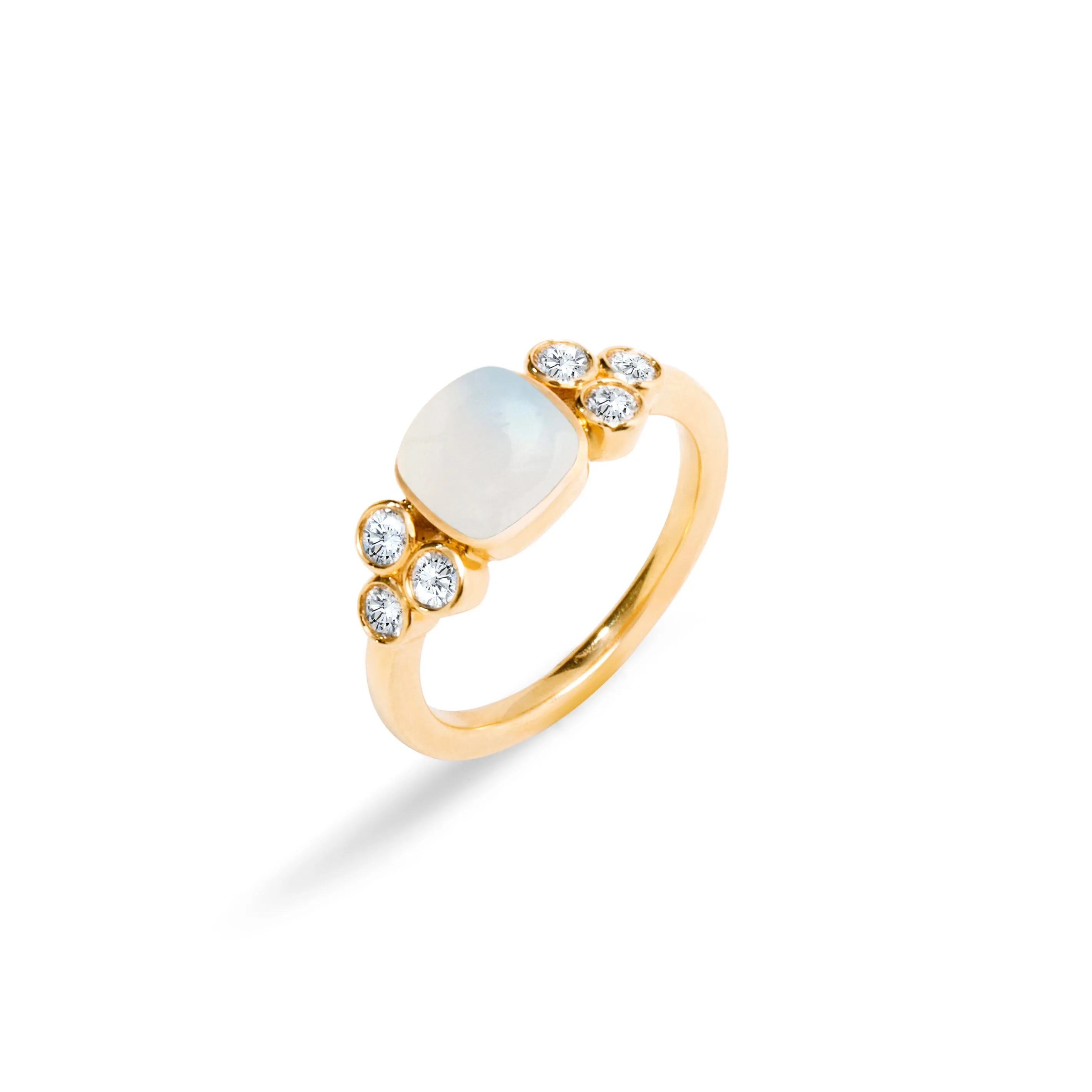 Sugarloaf Cabochon Diamond Ring