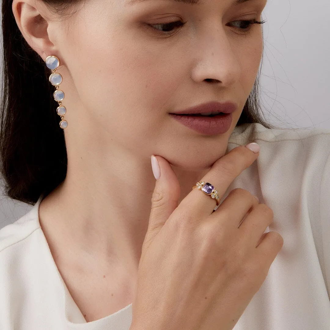 Sugarloaf Cabochon Diamond Ring